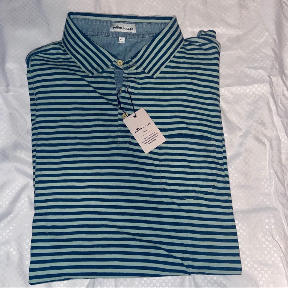 NWT Peter Millar Seaside Wash Polo Shirt - Picture 4 of 7